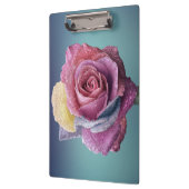 mehrfarbige Rose Klemmbrett (Links)