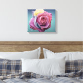 mehrfarbige Rose Leinwanddruck (Insitu (Schlafzimmer))