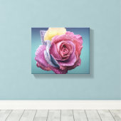 mehrfarbige Rose Leinwanddruck (Insitu (Holzboden))