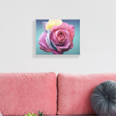 mehrfarbige Rose Leinwanddruck (Insitu (Wohnzimmer))