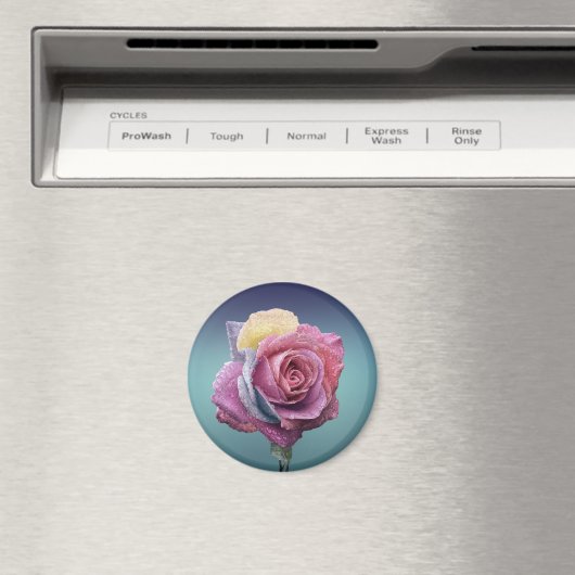 mehrfarbige Rose Magnet (In Situ (Geschirrspüler))