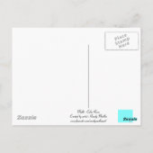 Mehrfarbige Rose Postkarte (Rückseite)