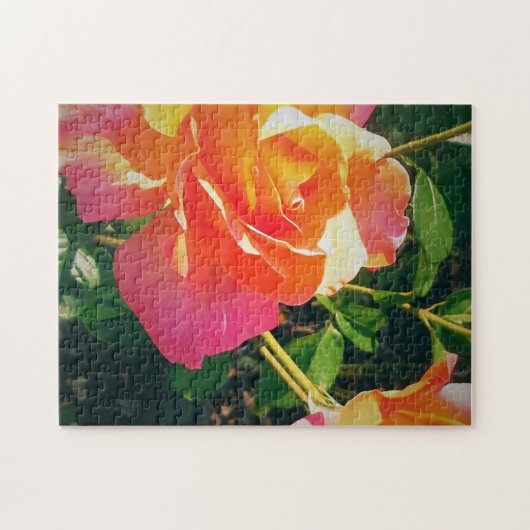 MEHRFARBIGE ROSE PUZZLE (Horizontal)