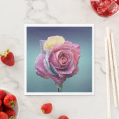 mehrfarbige Rose Serviette (Beispiel)