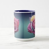Mehrfarbige Rose Tasse (Zentrum)