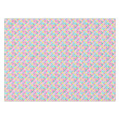 Mehrfarbige rustikale Blumenmuster auf Weiß Tischdecke (Vorderseite (Horizontal))