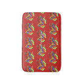 Mehrfarbige Schmetterlinge auf beliebigem Farbhint Badematte (Vorderseite Vertikal)