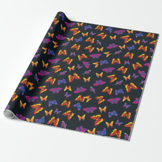 Mehrfarbige Schmetterlinge Geschenkpapier