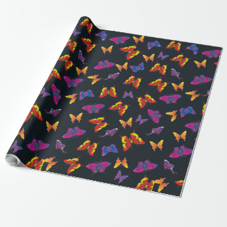 Mehrfarbige Schmetterlinge Geschenkpapier