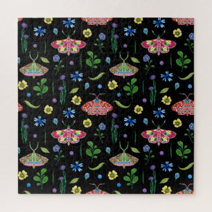 Mehrfarbige Schmetterlinge: Helle Nahtlose Muster Puzzle