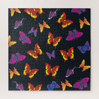 Mehrfarbige Schmetterlinge Puzzle