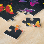 Mehrfarbige Schmetterlinge Puzzle (Seite)