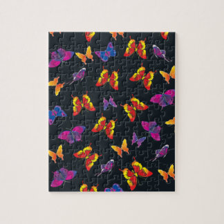 Mehrfarbige Schmetterlinge Puzzle