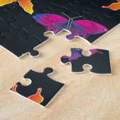 Mehrfarbige Schmetterlinge Puzzle (Seite)