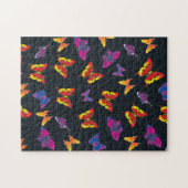 Mehrfarbige Schmetterlinge Puzzle (Horizontal)