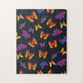 Mehrfarbige Schmetterlinge Puzzle