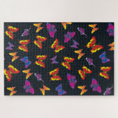 Mehrfarbige Schmetterlinge Puzzle (Horizontal)