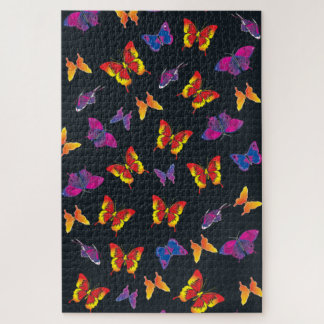 Mehrfarbige Schmetterlinge Puzzle