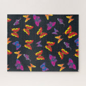 Mehrfarbige Schmetterlinge Puzzle (Horizontal)