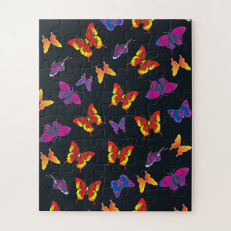Mehrfarbige Schmetterlinge Puzzle