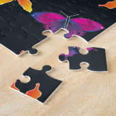 Mehrfarbige Schmetterlinge Puzzle (Seite)