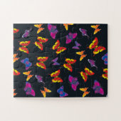 Mehrfarbige Schmetterlinge Puzzle (Horizontal)