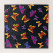 Mehrfarbige Schmetterlinge Puzzle (Horizontal)