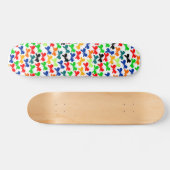 Mehrfarbige Schmetterlinge Skateboard (Horizontal)