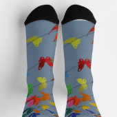 Mehrfarbige Schmetterlinge Socken (Oben)