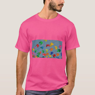 Mehrfarbige Schmetterlinge T-Shirt