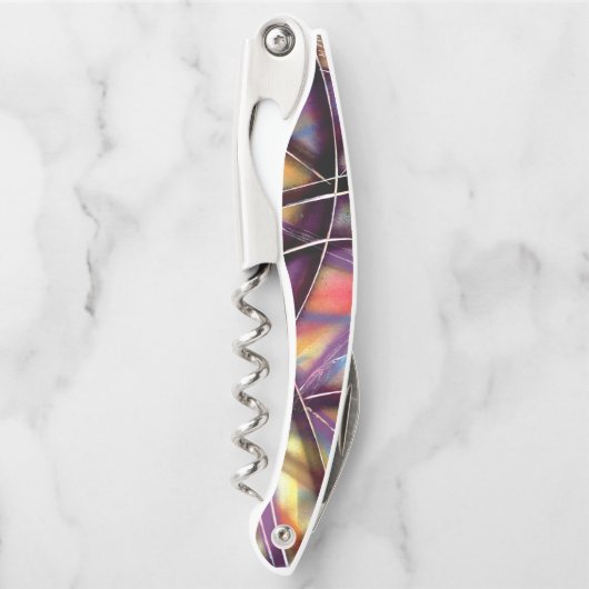 mehrfarbige Schnittlinien Kellnermesser (Vorderseite)