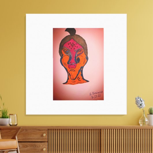 mehrfarbige Science Fiction Leinwanddruck (Insitu (Wohnzimmer))