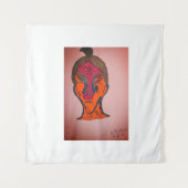 mehrfarbige Science Fiction Wandteppich (Vorderseite)