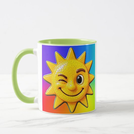 Mehrfarbige Sonne Tasse (Links)