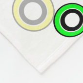 mehrfarbige Spinner Fleecedecke (Ecke)