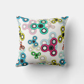 mehrfarbige Spinner Kissen (Rückseite)