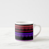 mehrfarbige Spitze schwarz Espressotasse (Rechts)