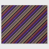 mehrfarbige Spitze schwarz Geschenkpapier (Flach)