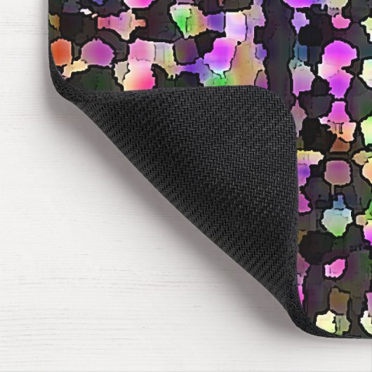 mehrfarbige Splotches Mousepad (Ecke)