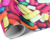 Mehrfarbige Sprinklen Geschenkpapier (Rolleneckpunkt)