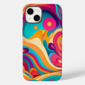 mehrfarbige Spritzfarbe Case-Mate iPhone Hülle (Rückseite)