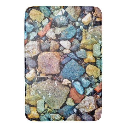 mehrfarbige Steine Badematte (Vorderseite Vertikal)