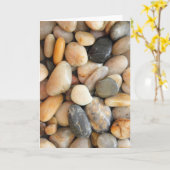 mehrfarbige Steine Karte (Gelbe Blume)