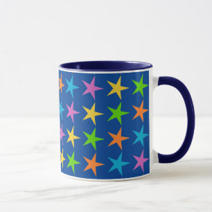 mehrfarbige Sterne Tasse