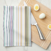 mehrfarbige Streifen Geschirrtuch (Viertel Falte)