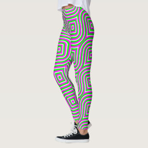 mehrfarbige Streifen Leggings
