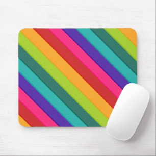 Mehrfarbige Streifen Mousepad