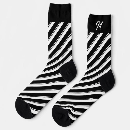 Mehrfarbige Streifen Socken (Linkes Detail)