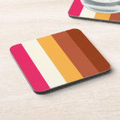 Mehrfarbige Streifen Untersetzer (Linke Seite)