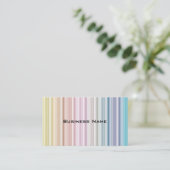 mehrfarbige Streifen Visitenkarte (Stehend Vorderseite)